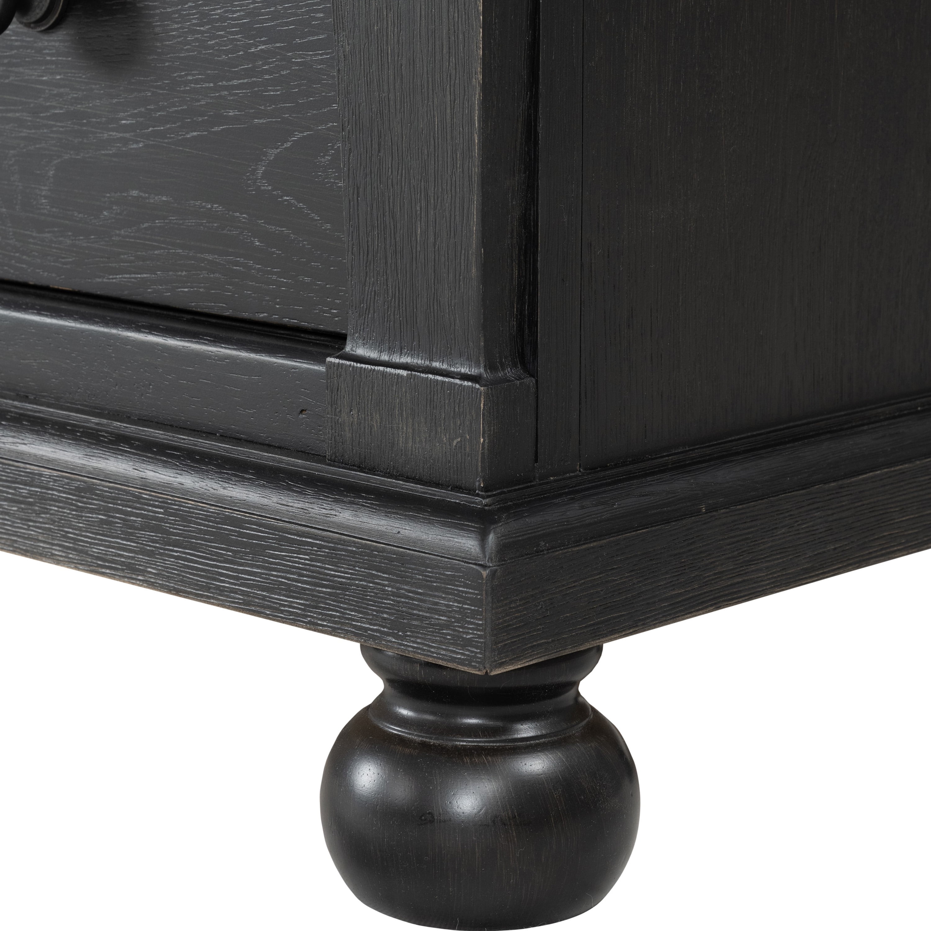 Furniture of America Millers Farmhouse 6-Drawer Dresser, Black