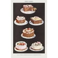 thumbnail image 2 of Mrs. Beeton''s Book of Household Management 17x24 Black Ornate Wood Framed with Double Matting Museum Art Print Titled - Fancy Cakes, 2 of 4