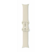 Google Pixel Watch 3 Camera 45 mm Sliver Stainless Steel Case with White Watch Band, 1 Pack