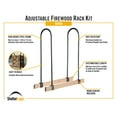 thumbnail image 3 of ShelterLogic LumberRack Black Firewood Rack Adjustable Bracket Kit, 3 of 6