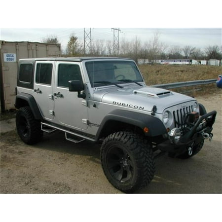 N Fab Nerf Step 07 17 Jeep Wrangler Jk 4 Door All Tex Black W2w 3in