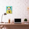 thumbnail image 2 of The Stupell Home Decor Collection Yellow Coat Panda With A Lollipop Wall Plaque Art, 2 of 6
