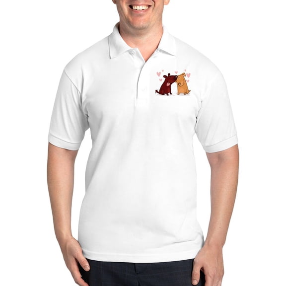 CafePress - Love Dogs Golf Shirt - Golf Shirt, Pique Knit Golf Polo