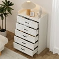 thumbnail image 2 of Asofer White Bedroom Set: Queen Bed, 5-Drawer Dresser, Vanity & 2 Nightstands, 2 of 24