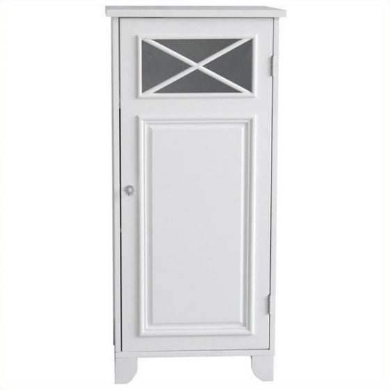 Elegant Home Fashions Dawson 1 Door Floor Cabinet In White