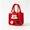 Red, variant on Mini Tote Gift Bag with Handle,Washable Reusable Color Block for Party Travel Gift