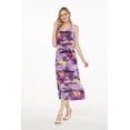 thumbnail image 2 of Robe Maxi à Imprimé Floral Hawaïen pour Femmes, Coucher de Soleil Violet, 2 of 5