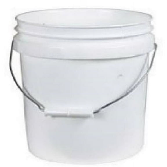 2GLSKD White Plastic Pail - 2 Gallon