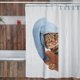 thumbnail image 4 of Cortina de Baño Impermeable Grande con Diseño de Gato Ducha Blanca Juana Gallo, 4 of 7