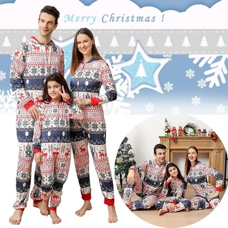 

Christmas Onesies Pajama Christmas Pajamas For Family - Matching Family Pajamas Snowfall Plaid