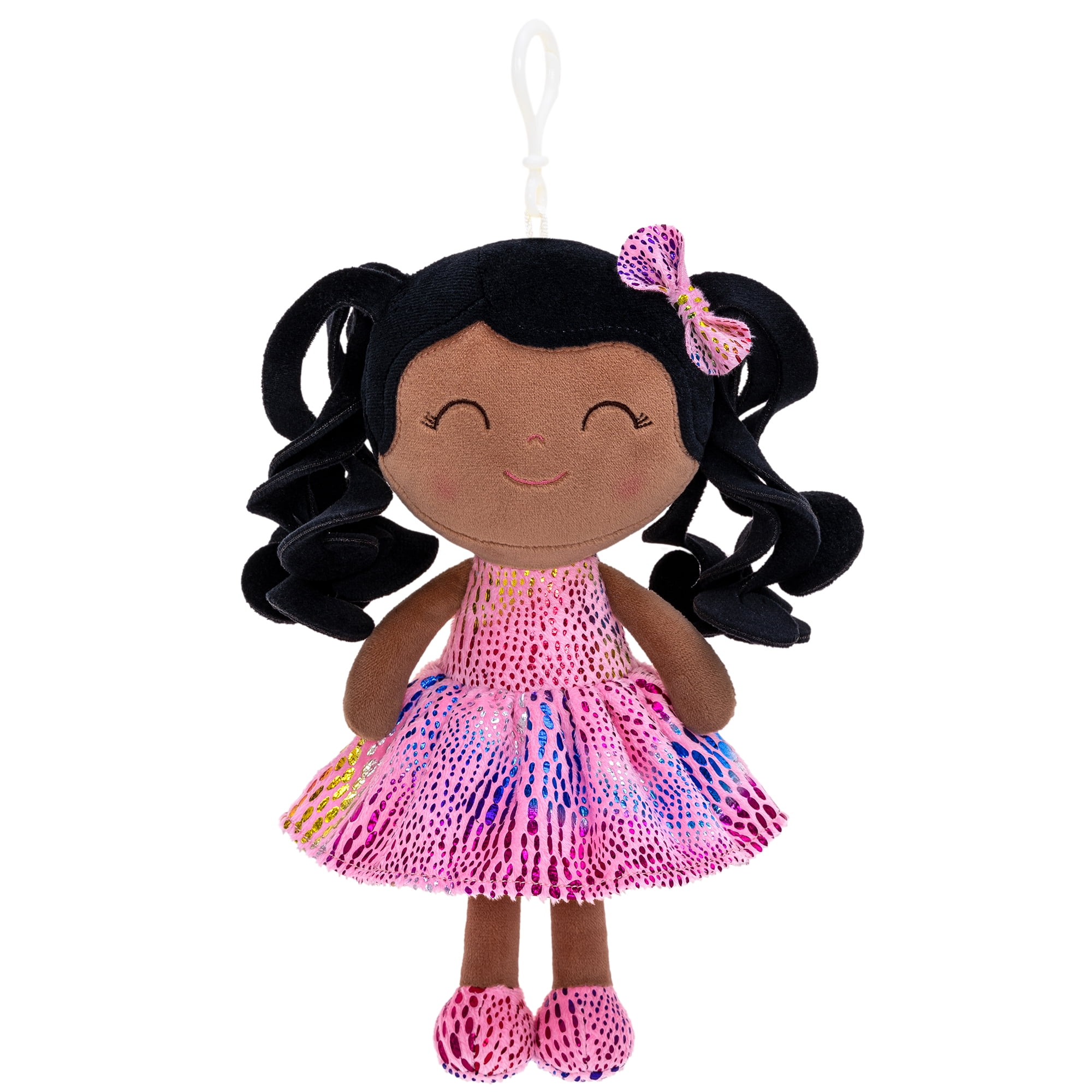 Gloveleya Baby Soft Curly hair Doll Plush Figure Toy Fashion Doll