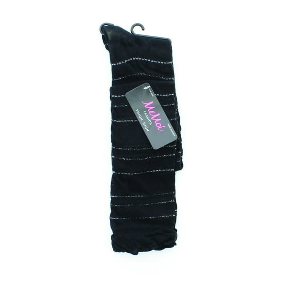 MeMoi Women's Bangled Dash Sparkle Thigh High Socks - Womens - Female, 9-11, Plum Perfect