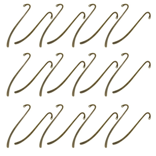 Matsuzay 24 piezas de gancho marcapáginas Aleación de Zinc bronce