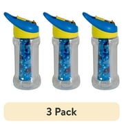 (3 pack) Cool Gear 14 Oz. non-toxic Paloma Bottle Shark, Blue and Yellow