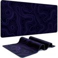 thumbnail image 1 of Topographic Contour Gaming Mouse Pad - Large Desk Mat Non-Slip Rubber Base, Ideal for Office, Home Desk Accessories, Decor, 31.5"L x 11.8"W, 1 of 6