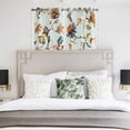 thumbnail image 3 of Green Spring Floral Kitchen Curtains Window Panels, Summer Botanical Vintage Birds Insulated Window Treatment Curtain, Grommet Curtains for Bedroom/Living Room/Bathroom, 2 Piece 52"Wx45"L, 3 of 8