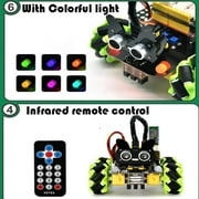 Directional Mecanum Wheels Robot Car Kit for Arduino,STEM Remote Controlled Educational DIY Coding for Teens Adult