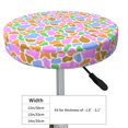 thumbnail image 3 of Cauagu Colorful Cow Skin Print Round Stool Covers,Seat Cushion for Round Bar Stool Chair Seat Cover for Bar Round Chair Fits for 12/13/14in Bar Stool Cushion, 3 of 7