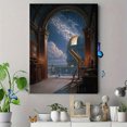 thumbnail image 4 of Vintage Observatory Starscape Canvas Wall Art, Celestial Print for Living Room Bedroom Study Office Lounge Library Decor, 4 of 8