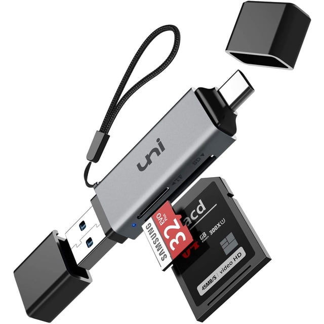 Lector de tarjetas SD uni USB C adaptador lector de tarjetas de memoria USB 3.0 uni