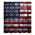 thumbnail image 2 of Fmbmuo Independence Day Shower Curtain Digital Printing 71x48 Inch Waterproof Machine Washable Polyester Fabric No Punching Hanging Partition Curtain with 12 Hooks Bathroom Decoration for Bathtub, 2 of 4