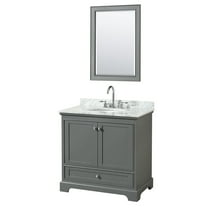 Wyndham Collection Wcs202036scmunom24 Deborah 36" Free Standing Single Vanity Set - Dark