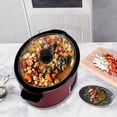 thumbnail image 6 of 8qt Large Programmable Slow Cooker with Removable Crock for Family Dinner, Dishwasher Safe - Red, 6 of 6