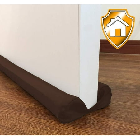 Maxtid Door Draft Stopper Brown Double Sided Insulator Adjustable