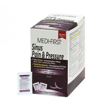 Sinus Pain & Pressure 500ct (Best Meds For Sinus Pressure)