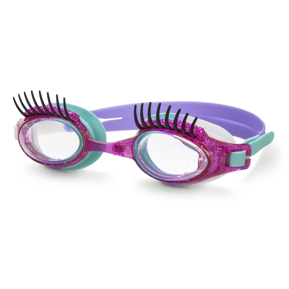 Youth LaDeDa Eyelash Glitter Swim Goggle Pink