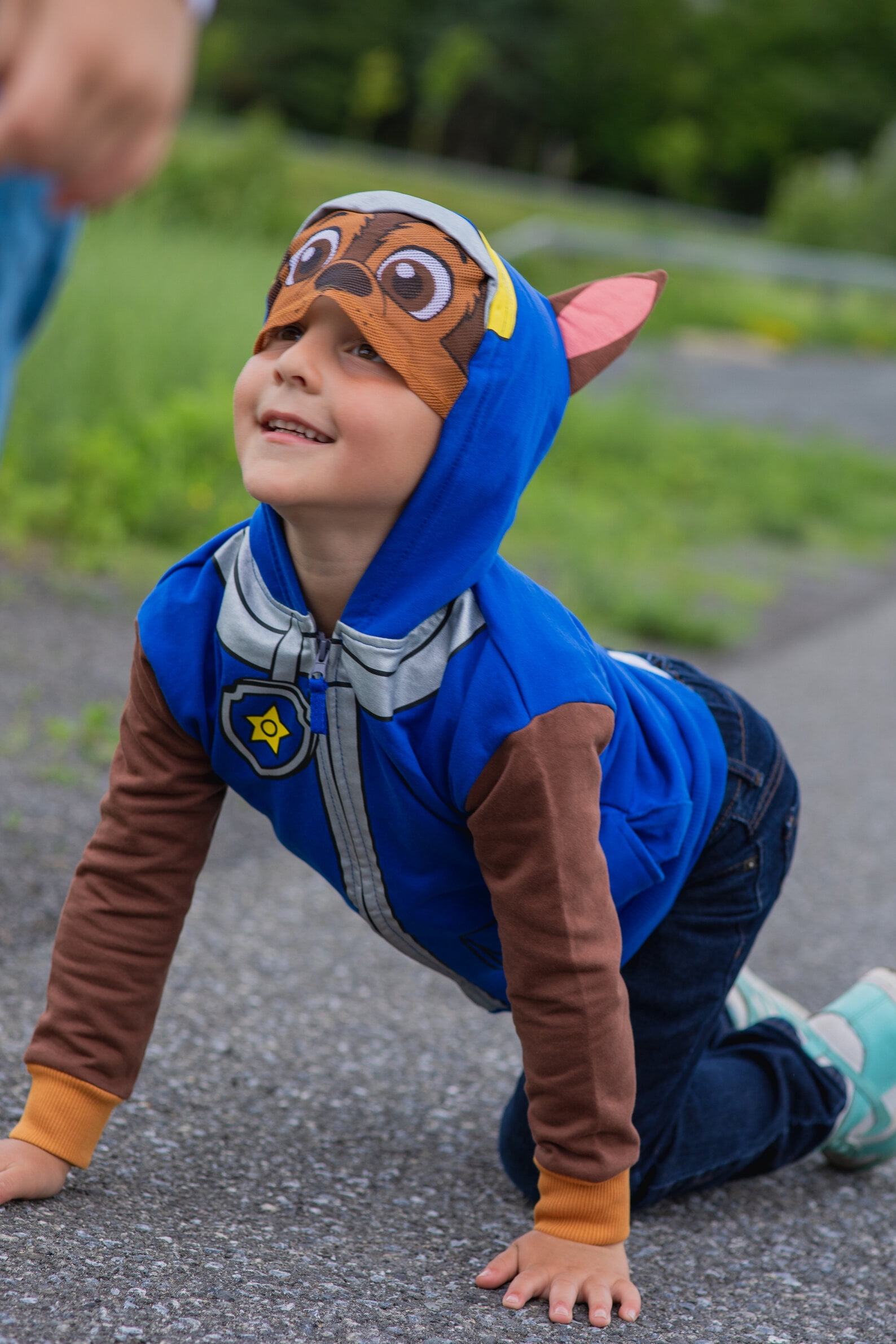 Paw Patrol Chase Toddler Boys Fleece Zip Up Cosplay Hoodie Toddler to Little Kid