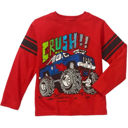 Boys' Long Sleeve Tape Screen T-Shirt