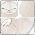 thumbnail image 2 of OULII Fabric Lampshade Replacement Lampshade Light Grey Cloth 1Set for Friends, 2 of 8