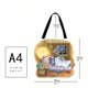 thumbnail image 3 of Bolso Tote Hombro Gran Capacidad Lino Sleeping Mouse (40 * 40 Cm), 3 of 3