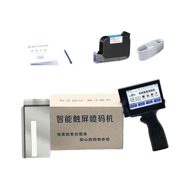 Handheld Inkjet Printer Coder Touch Screen Quick Drying Production Date Handheld