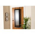 thumbnail image 1 of Baxton Studio Richelle Modern Hanging Jewelry Armoire with Mirror, Black, 1 of 5