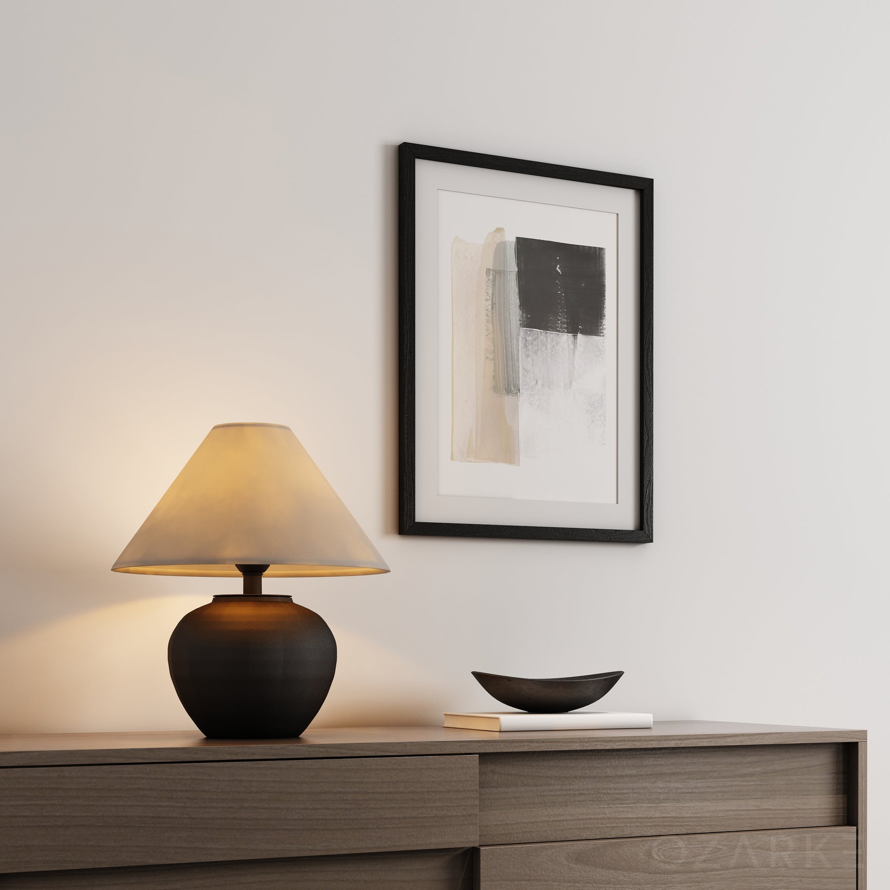 Ozarke Victorian Elegance Table Lamp, Warm 3000k - Black