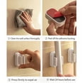 thumbnail image 5 of 1 Pack Self Adhesive Toothbrush Holder, TINGXIN No Drill Wall Hanger, Bath Organizer Supply, for Oral Tool Storage, Kitchen Clip and Garage Item Holding, 5 of 9