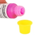 thumbnail image 3 of 100pcs Ink Caps Disposable Plastic Ink Cups Permanent Eyelash Makeup Eyebrow Tattooing Pigment Container Size M (Yellow), 3 of 5