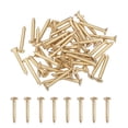 thumbnail image 1 of Uxcell 50Pcs ST5 x 35mm Pan Head Self Tapping Screws for Metal, Gold, 1 of 6