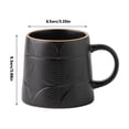 thumbnail image 2 of Embossed Conical Coffee Mugs Set of 1, With A Capacity of 14.54 oz and Two Colors of Ceramic Coffee Mugs for Families, 2 of 5