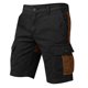 thumbnail image 5 of Ceisia Gift Men's All-Season Work Shorts - Fashion Solid Color Multi-Pocket Outdoor Sports Cuffed Hem Casual Shorts, 5 of 6