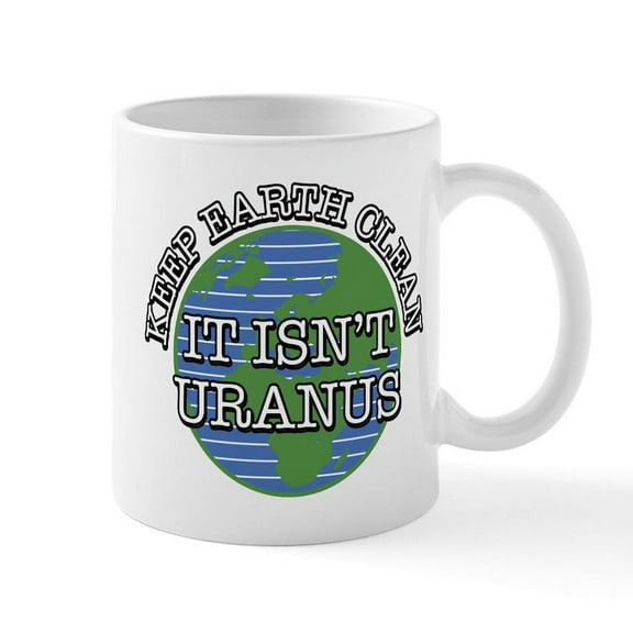 CafePress - Keep Earth Clean - 11 oz Ceramic Mug - Novelty Coffee Tea Cup