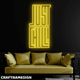 thumbnail image 2 of Craftnamesign Just Chill Neon Sign, Coffee Store Wall Art, Bar Pub Wall Decor, 2 of 4