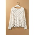 thumbnail image 5 of Ushdele Elegant Beige Sweater - Batwing Sleeves, Versatile & Lightweight for Every Event, 5 of 8