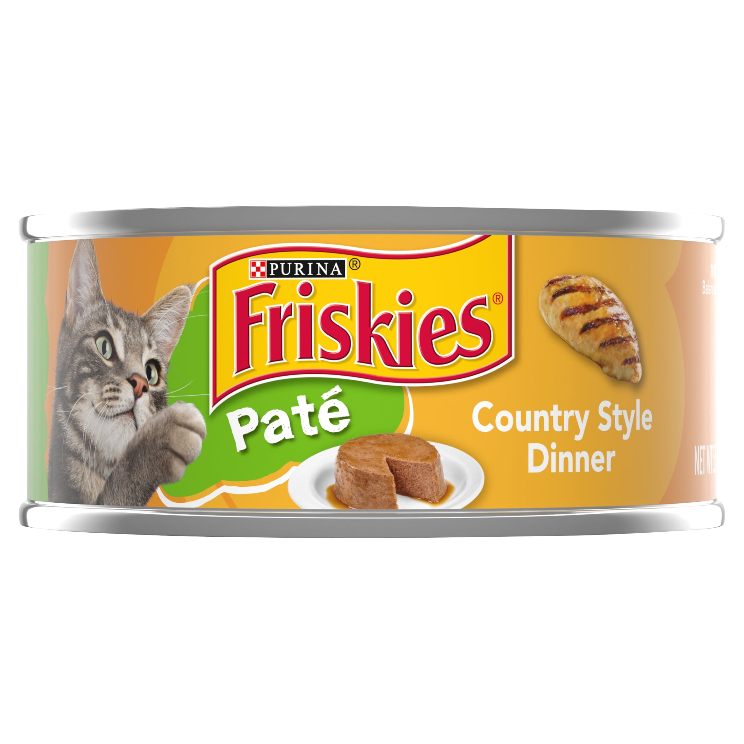 Purina Friskies Pate Wet Cat Food, Country Style Dinner 5.5 oz. Can