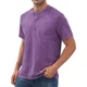 thumbnail image 3 of Playera Henley Casual Moda Manga Corta Para Hombre Algodón, 3 of 5