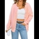 thumbnail image 2 of Suéteres de Larga con Cuello Redondo y Botones para Mujer, Cárdigan Abierto de Otoño 2025 Rosa XL, 2 of 10