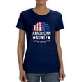 thumbnail image 1 of American Aunty T-Shirt Women -Image by Shutterstock, Female Small, 1 of 4