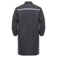 thumbnail image 4 of TSSOE Unisex Adults Cotton Factory Work Jacket Mechanical Workwear Turn-down Collar Workshop Lab Coat Grey M/小号, 4 of 7